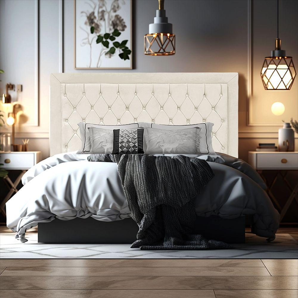 Cabeceira De Cama Box Casal 140 Cm Baronesa Cor:bege Claro - 7