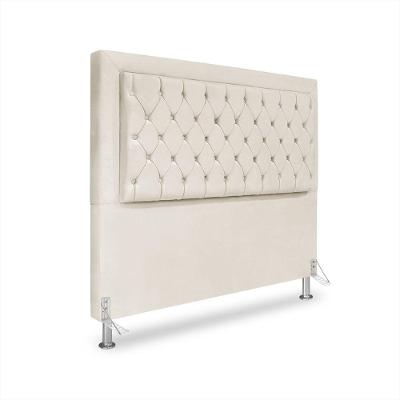 Cabeceira De Cama Box Casal 140 Cm Baronesa Cor:bege Claro