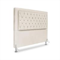 Cabeceira De Cama Box Casal 140 Cm Baronesa Cor:bege Claro - 1