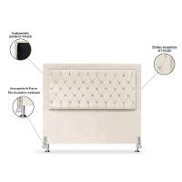 Cabeceira De Cama Box Casal 140 Cm Baronesa Cor:bege Claro - 3