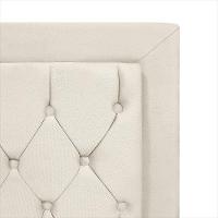 Cabeceira De Cama Box Casal 140 Cm Baronesa Cor:bege Claro