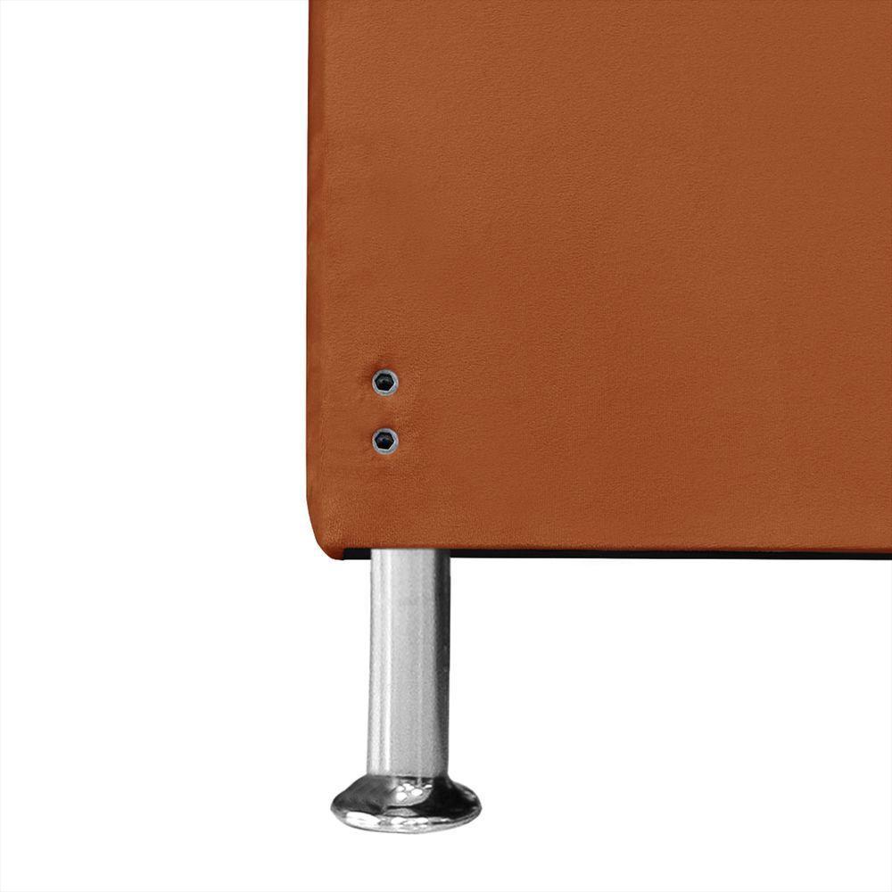 Cabeceira De Cama Box Casal 140 Cm Baronesa Cor:terra Cota - 5