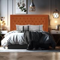 Cabeceira De Cama Box Casal 140 Cm Baronesa Cor:terra Cota - 7