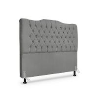 Cabeceira De Cama Box Casal 140 Cm Dunas cinza Grafite - 1