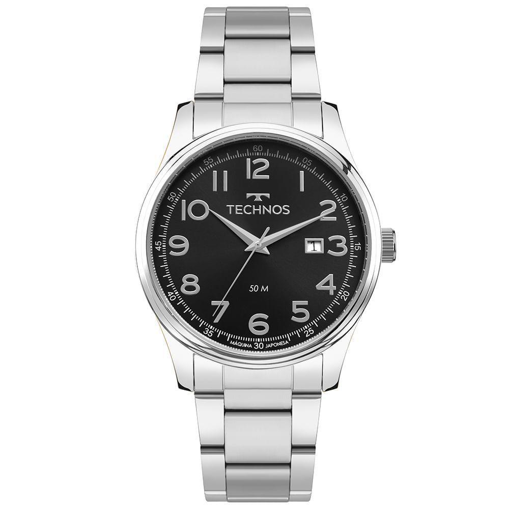 Relógio Technos Masculino Steel Prata - 2115uch-1p - 1