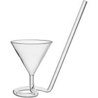 Taça Martini Home&co Com Canudo Borossilicato 180ml 18x8x8cm - 1