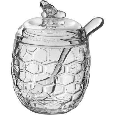 Meleira Com Tampa Home&co C-colher Em Acríclico Vidro 12x8x8