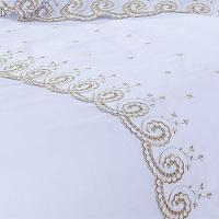 Cobre Leito + Jogo De Cama 7 Peças Queen Percal 200 Fios Mistral 100% Algodão - Branco - 3