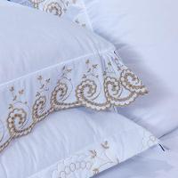 Cobre Leito + Jogo De Cama 7 Peças Queen Percal 200 Fios Mistral 100% Algodão - Branco - 5