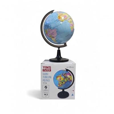 Globo Terrestre De Mesa Politico Giratório Português 14,2cm Multicolorido N-a
