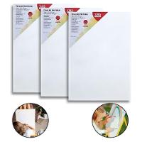 Kit 3 Telas De Pintura Fina 20x30 100% Algodão Pronta - 1