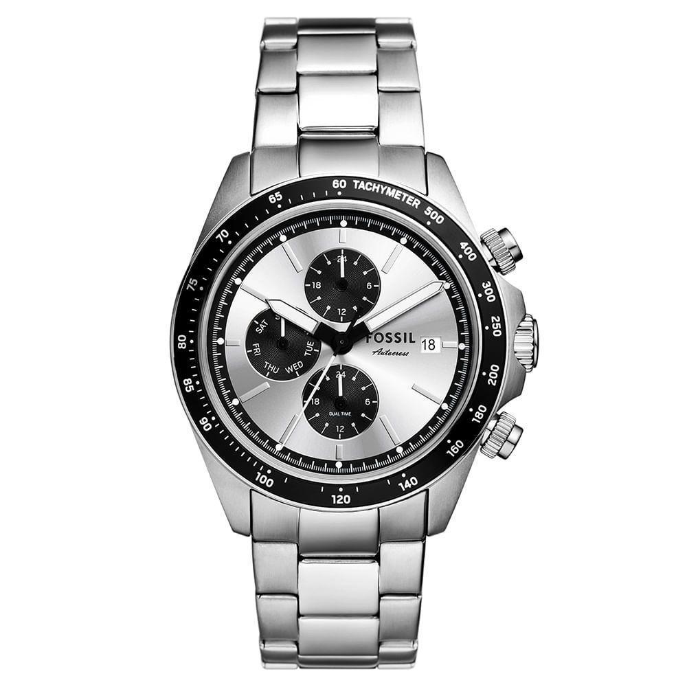 Relógio Fossil Masculino Autocross Prata - Fs6124-1kn Relógio Fossil Masculino Fossil Prata - Fs6124-1kn - 1