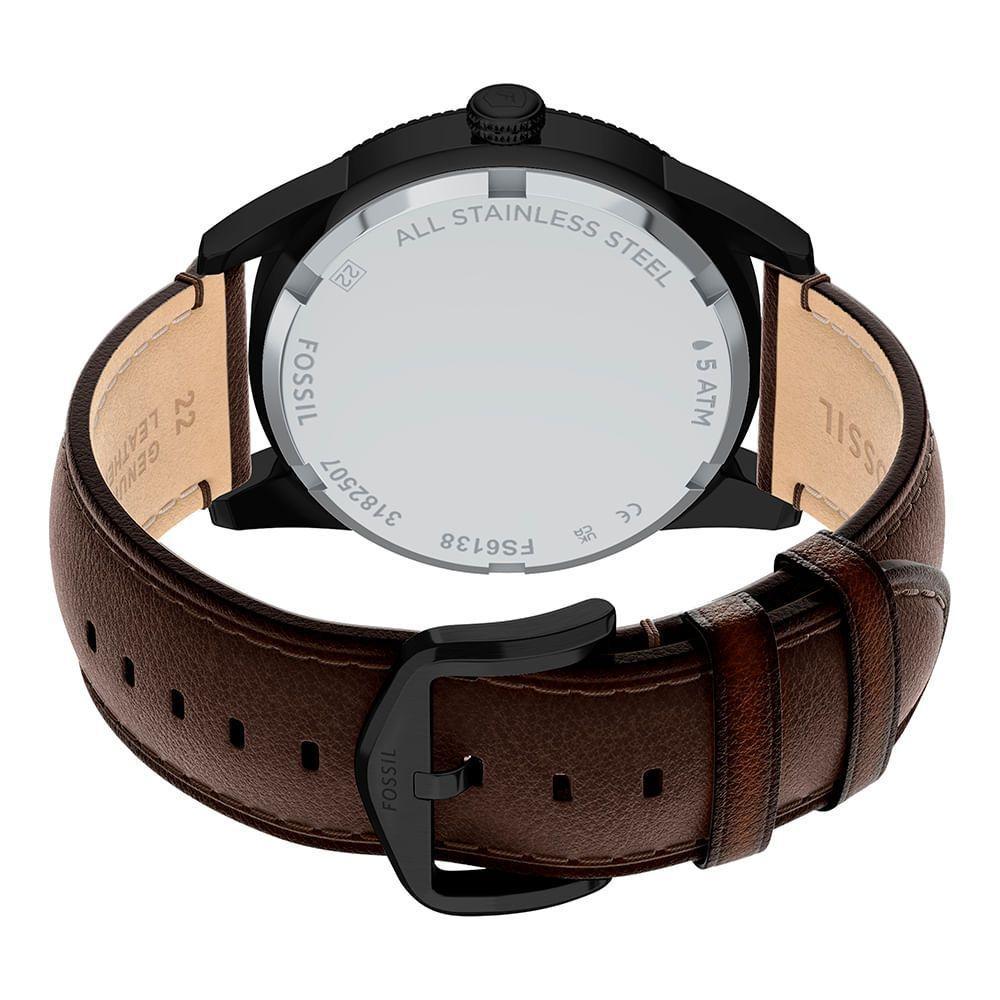 Relógio Fossil Masculino Pearson Preto - Fs6138-0mn Relógio Fossil Masculino Fossil Preto - Fs6138-0mn - 5
