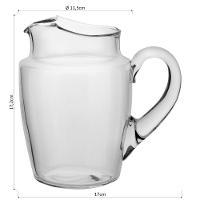 Crisa Orinoco Jarra 17X17X11Cm 1,1L Vidro Transp - 2