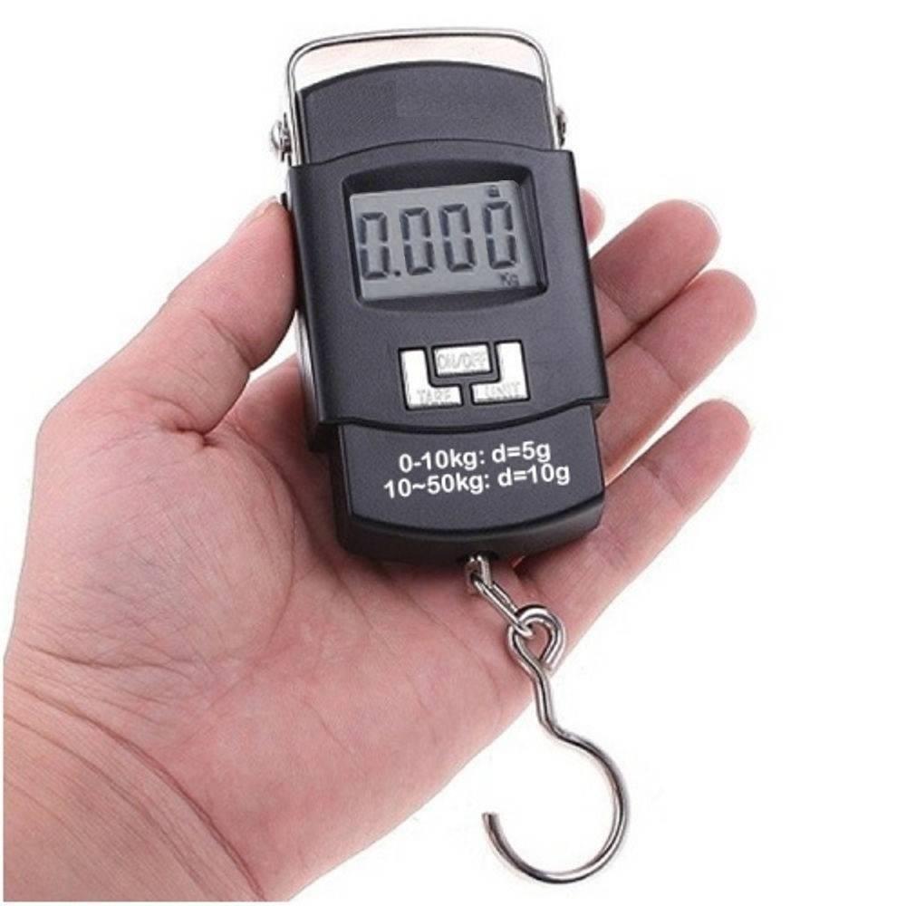 Balança Digital Portátil com Gancho para Pesca e Mala 50kg - 2