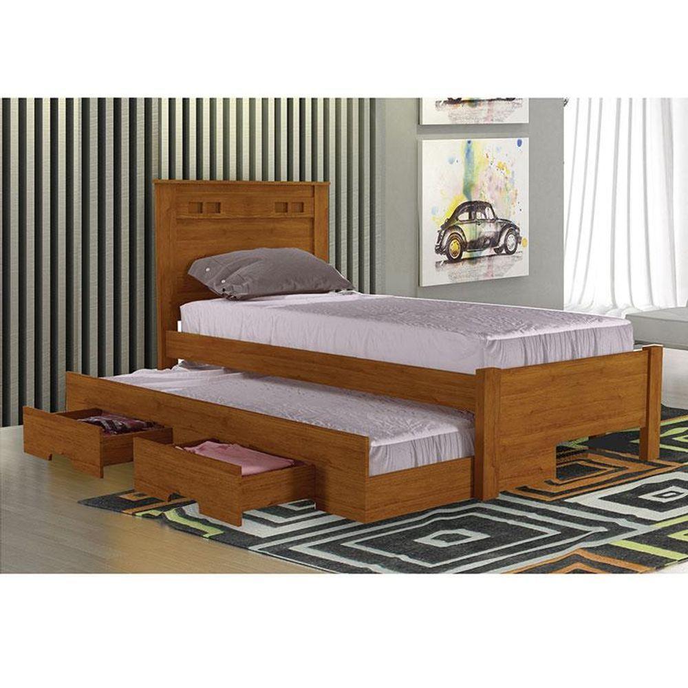 Cama Solteiro Com Auxiliar Star New Cinamomo - Leifer Móveis - 3