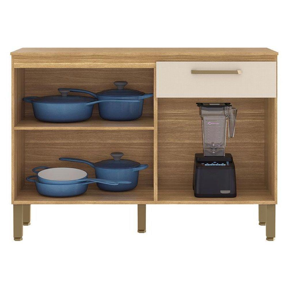 Balcão De Cozinha Versalhes Plus Freijó Soft - Kits Paraná - 2