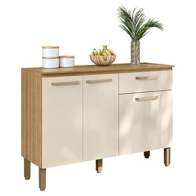 Balcão De Cozinha Versalhes Plus Freijó Soft - Kits Paraná