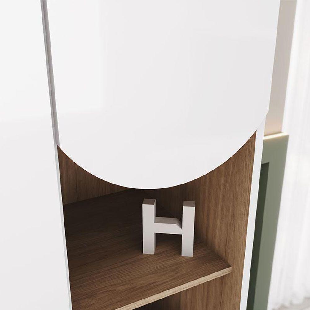 Berço Mini Cama E Guarda Roupa Magia Branco Jequitibá Hp - Henn - 7