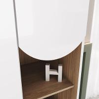 Berço Mini Cama E Guarda Roupa Magia Branco Jequitibá Hp - Henn - 7