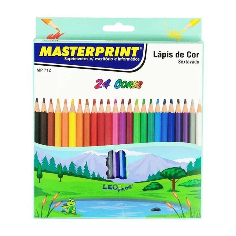 Kit Lápis De Cor Sextavado 44 Cores - Masterprint - 5