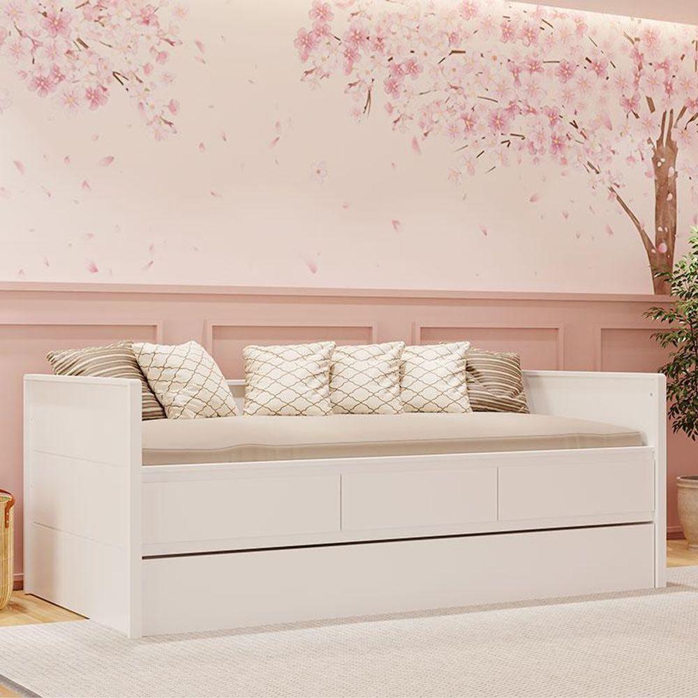 Bicama Babá Ambiente Lais Branco Acetinado - Carolina - 1