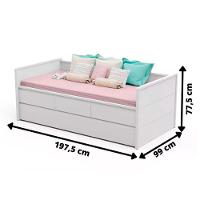 Bicama Babá Ambiente Lais Branco Acetinado - Carolina - 4