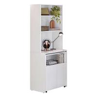 Armário Multifuncional Com Escrivaninha Retrátil Duo Branco - Kits Paraná - 2