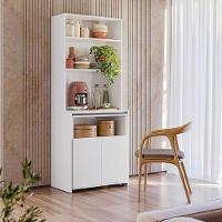 Armário Multifuncional Com Escrivaninha Retrátil Duo Branco - Kits Paraná - 6