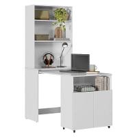 Armário Multifuncional Com Escrivaninha Retrátil Duo Branco - Kits Paraná - 7