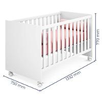 Berço Americano Doce Sonho 100 Branco Brilho Com Colchão Gazin - Qmovi - 2