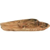 Wood Petisqueira 4X54X37Cm Madeira Natural Com 5 Divisoes - 6