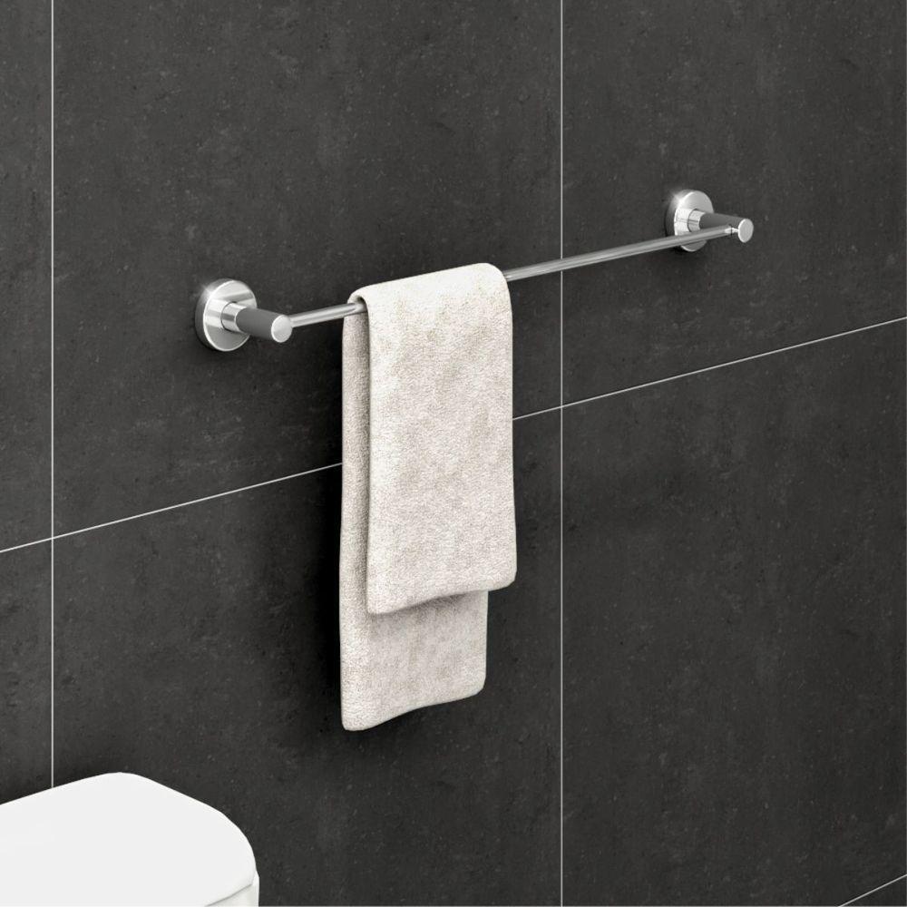 Porta Toalha Toalheiro Para Banheiro Alto Brilho Atenas 55cm - 3