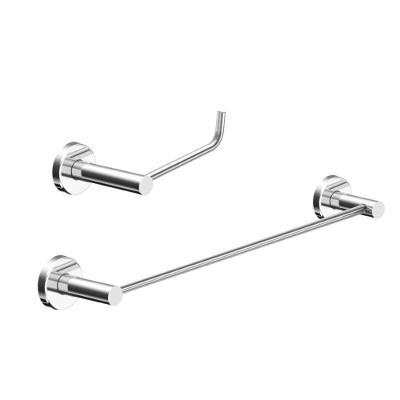 Kit De Acessórios Para Banheiro Alto Brilho 2 Peças Grego Metal 2010at