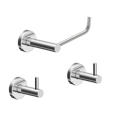 Kit De Acessórios Para Banheiro Escovado 3 Peças Grego Metal 2020at