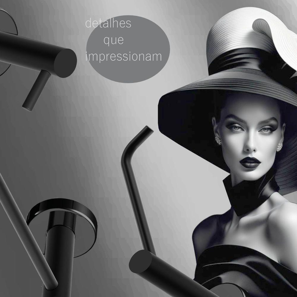 Kit De Acessórios Para Banheiro 4 Peças Grego Metal 2050at - 2