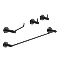 Kit De Acessórios Para Banheiro 4 Peças Grego Metal 2050at - 1