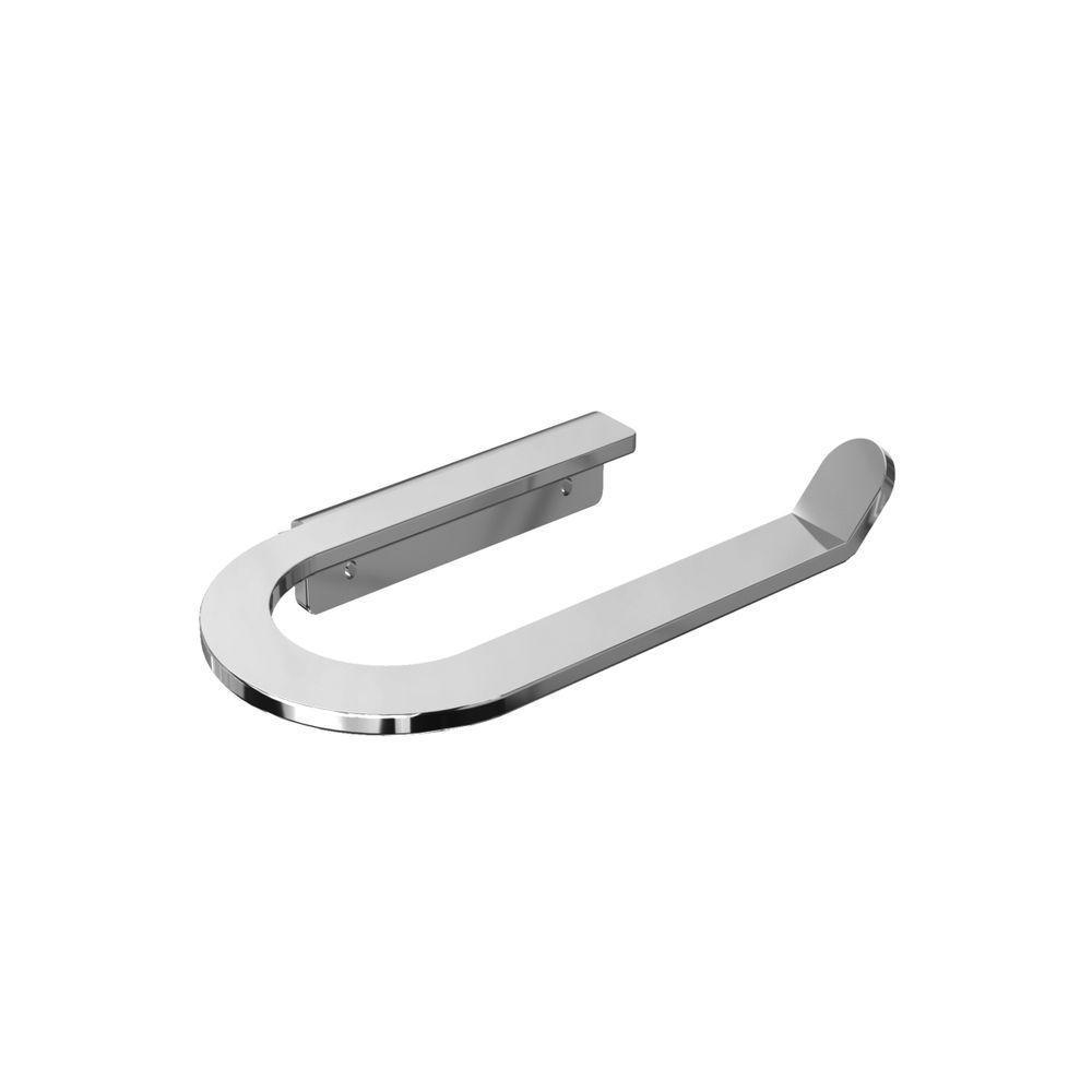 Porta Papel Higiênico Para Banheiro Escovado Agata Grego Metal - 1