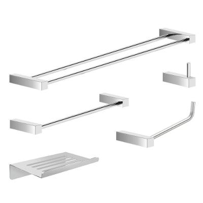 Kit Acessórios Para Banheiro Alto Brilho 5 Peças Grego Metal 2190tr