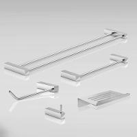 Kit Acessórios Para Banheiro Alto Brilho 5 Peças Grego Metal 2190tr - 3