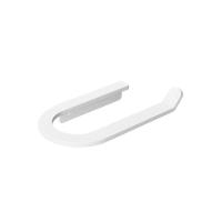 Porta Papel Higiênico Para Banheiro Branco Agata Grego Metal - 1