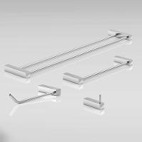 Kit Acessórios Para Banheiro Alto Brilho 4 Peças Grego Metal 2060tr - 3