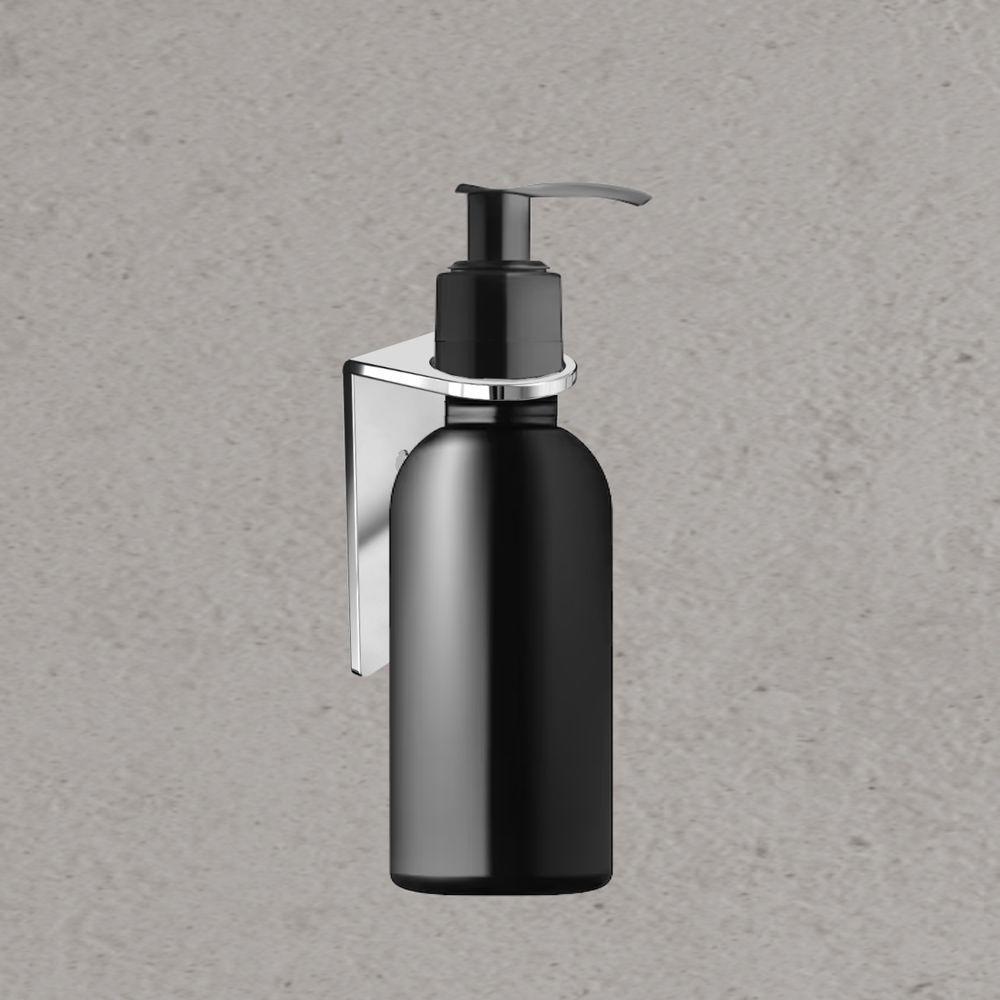 Suporte Frasco Shampoo Para Banheiro Escovado Agata Grego Metal - 2