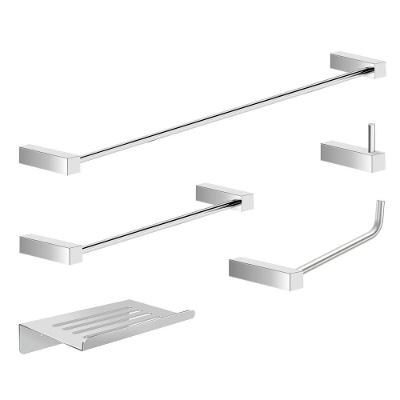 Kit Acessórios Para Banheiro Alto Brilho 5 Peças Grego Metal 2180tr