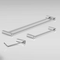 Kit Acessórios Para Banheiro Escovado 3 Peças Grego Metal 2040tr - 3