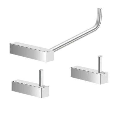 Kit Acessórios Para Banheiro Alto Brilho 3 Peças Grego Metal 2020tr