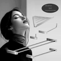 Kit Acessórios Para Banheiro Escovado 5 Peças Grego Metal 2160tr - 2