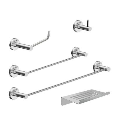 Kit De Acessórios Para Banheiro Escovado 5 Peças Grego Metal 2180at