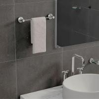 Porta Toalha Toalheiro Para Banheiro Alto Brilho Atenas 45cm - 3