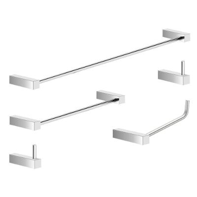 Kit Acessórios Para Banheiro Escovado 5 Peças Grego Metal 2070tr